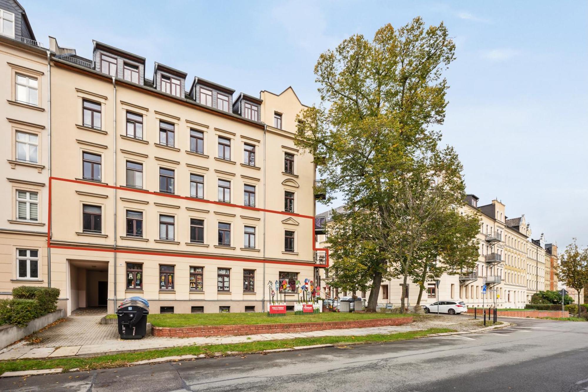 Edler Wohnraum Schlossteich-Suite 3 Sz Mit Zwei Balkonen, Kaffeevollautomat, Kamin, Klima, Lift & Zwei Parkplaetzen Chemnitz Eksteriør bilde