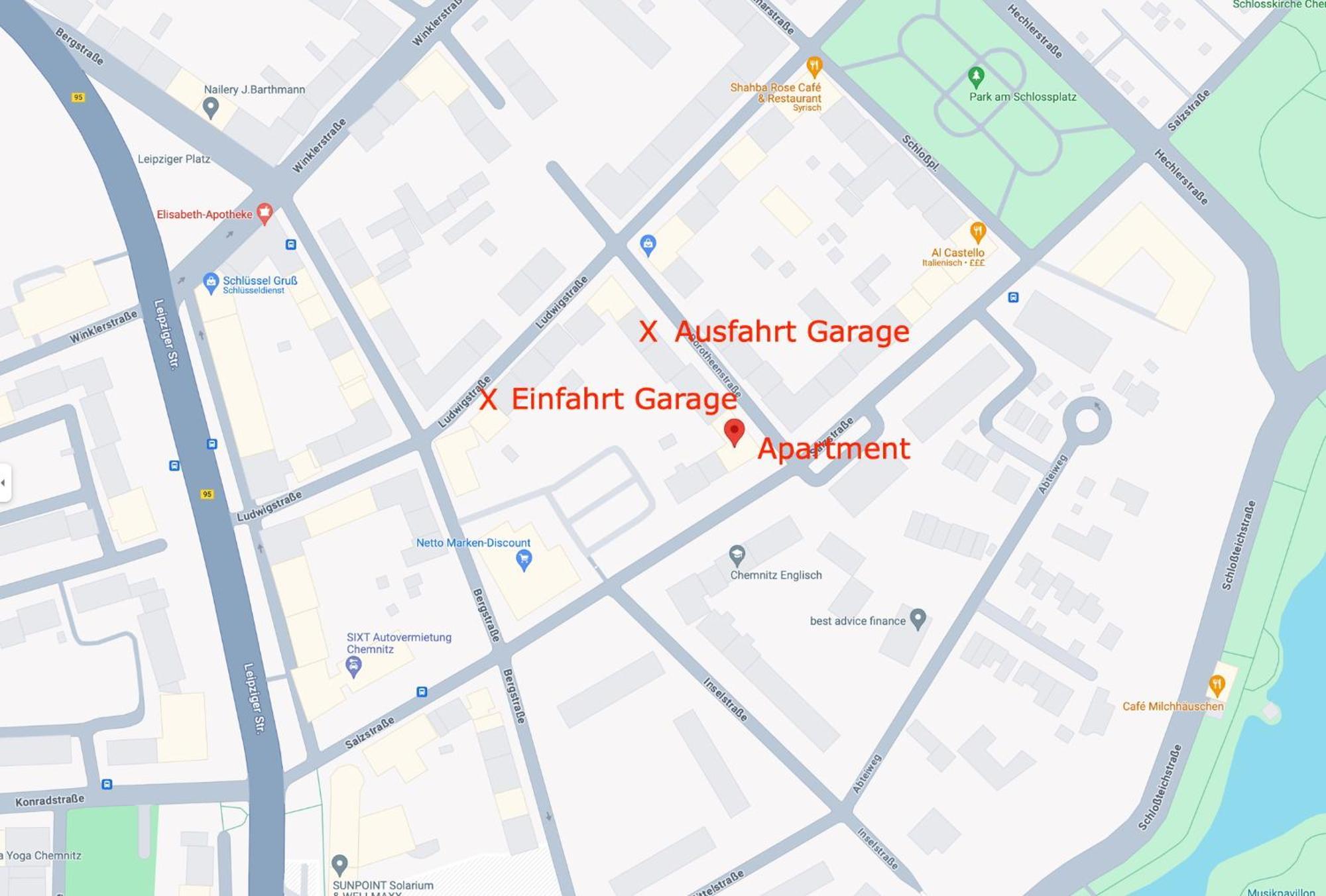 Edler Wohnraum Schlossteich-Suite 3 Sz Mit Zwei Balkonen, Kaffeevollautomat, Kamin, Klima, Lift & Zwei Parkplaetzen Chemnitz Eksteriør bilde